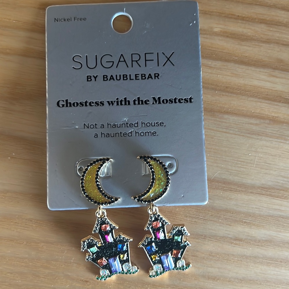 HAUNTED HOUSE HALLOWEEN EARRINGS